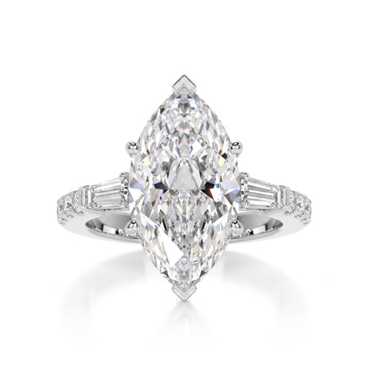 Majestic Arrow Solitaire Lab Grown Diamond Ring