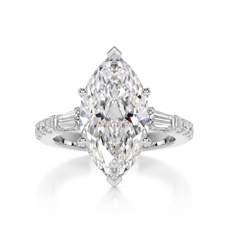 Majestic Arrow Solitaire Lab Grown Diamond Ring