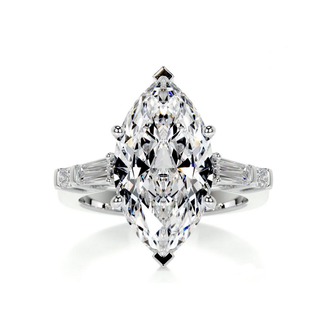 Majestic Arrow Solitaire Lab Grown Diamond Ring