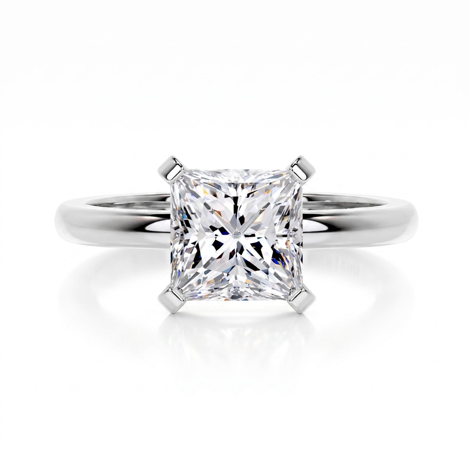 Slender Solitaire Lab Grown Diamond Ring