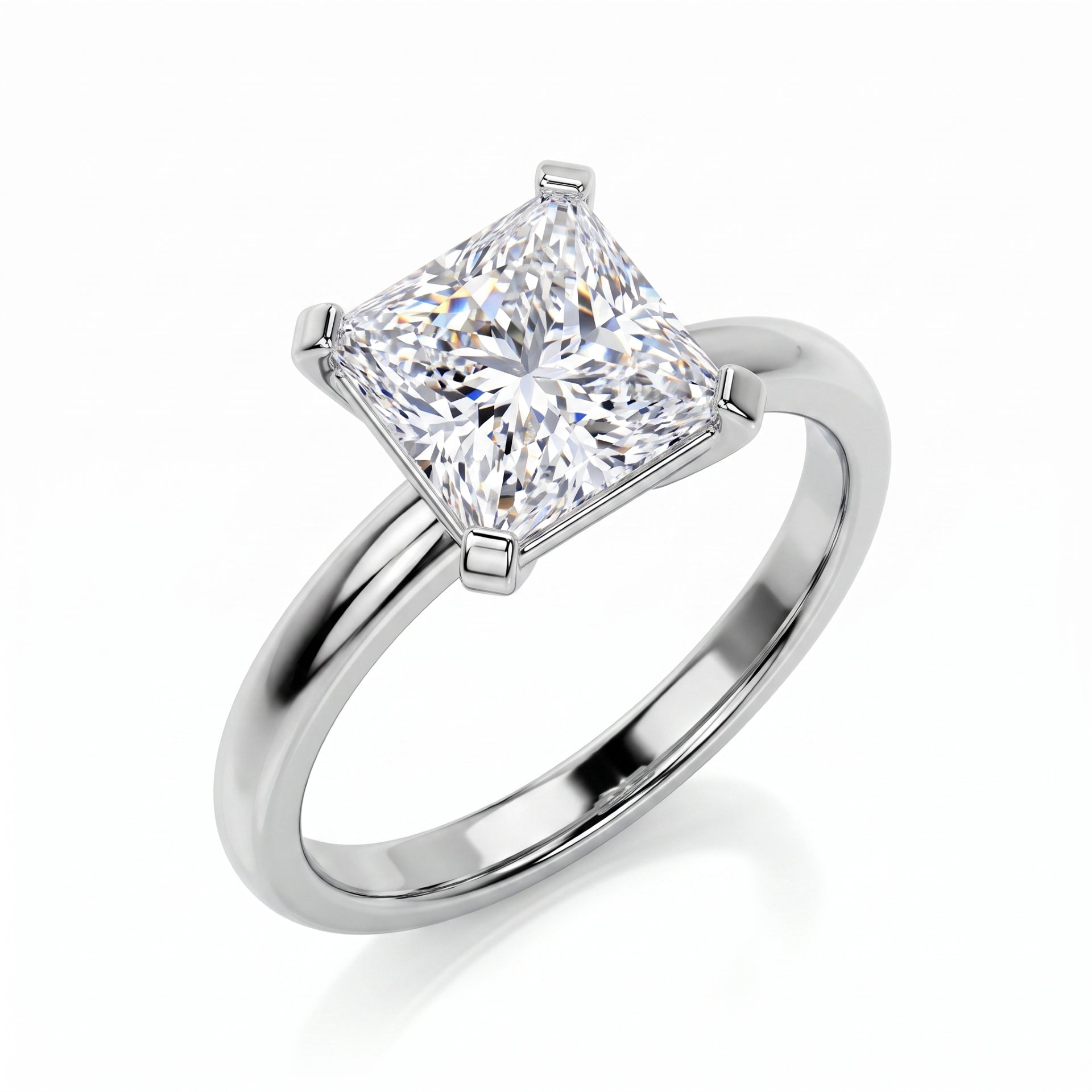 Slender Solitaire Lab Grown Diamond Ring