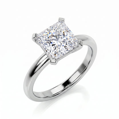 Slender Solitaire Lab Grown Diamond Ring