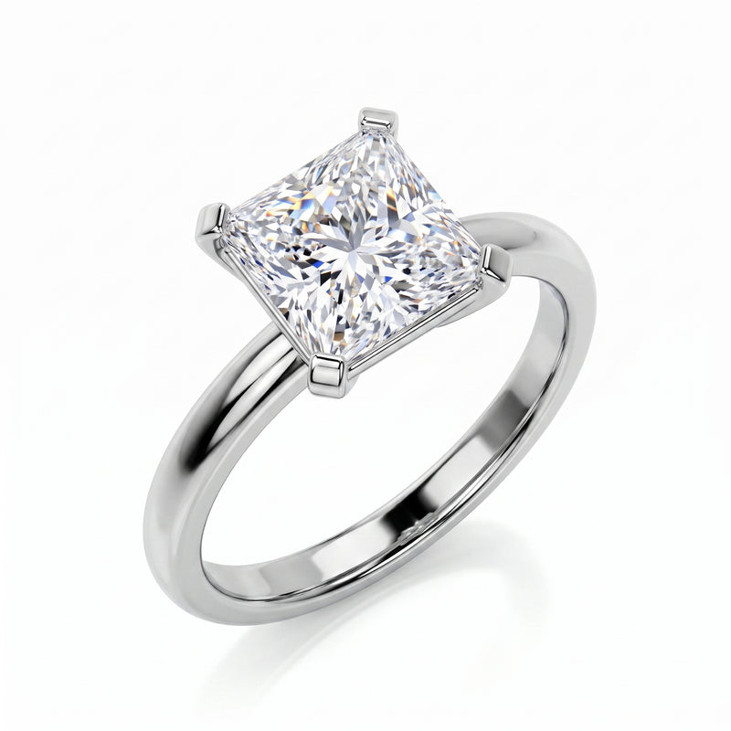 Slender Solitaire Lab Grown Diamond Ring