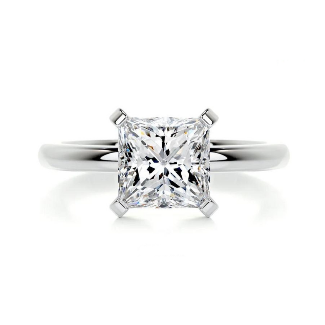 Slender Solitaire Lab Grown Diamond Ring
