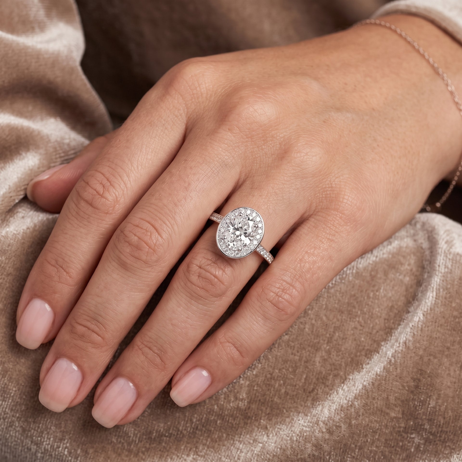 Eternal Embrace Solitaire Lab Grown Diamond Ring