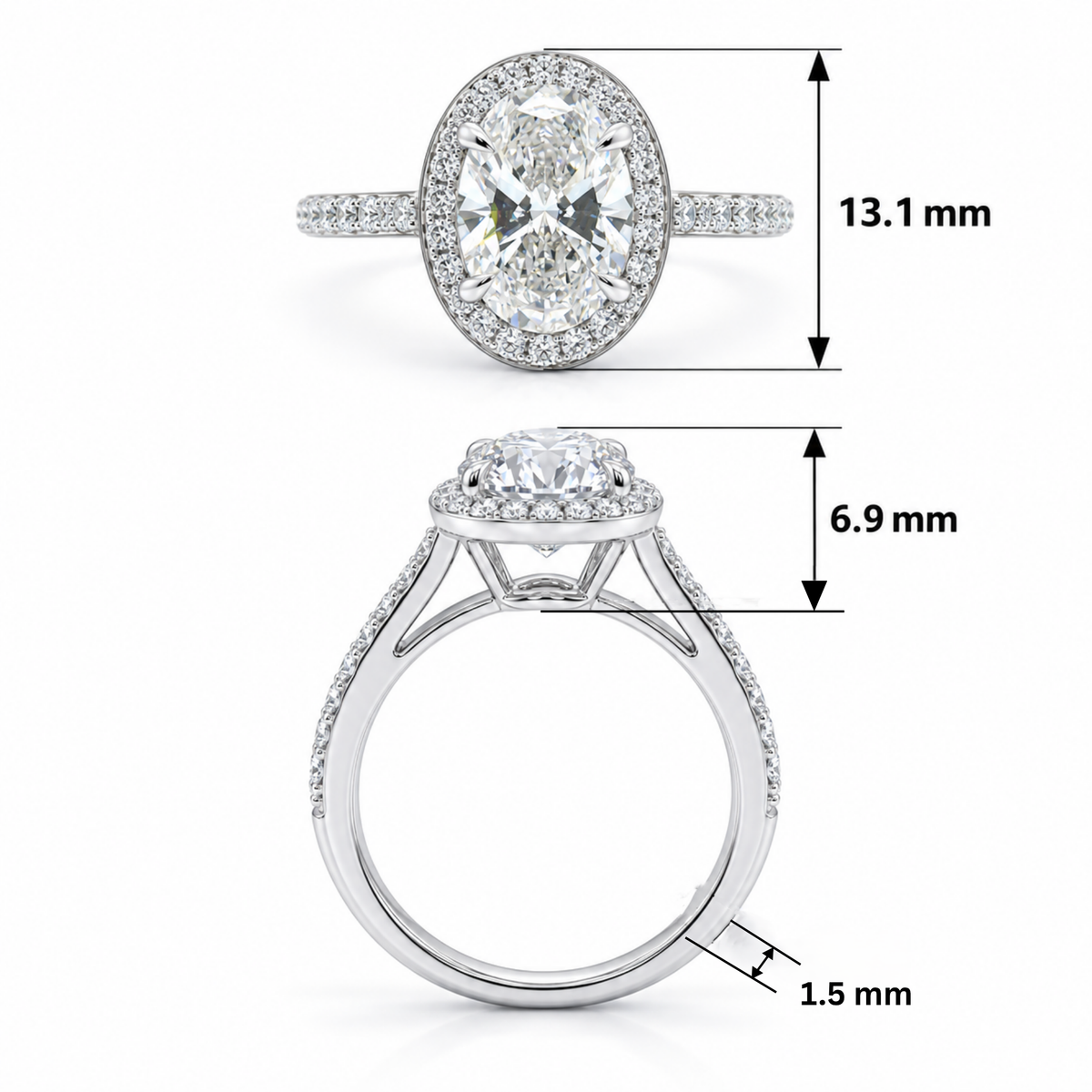 Eternal Embrace Solitaire Lab Grown Diamond Ring