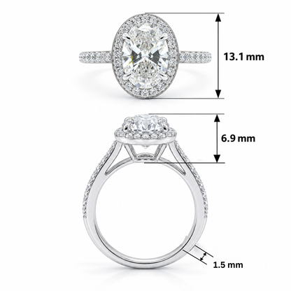 Eternal Embrace Solitaire Lab Grown Diamond Ring