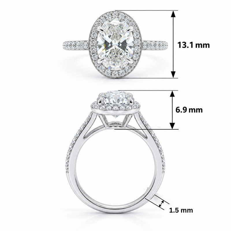 Eternal Embrace Solitaire Lab Grown Diamond Ring