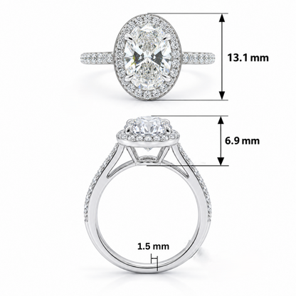 Eternal Embrace Solitaire Lab Grown Diamond Ring