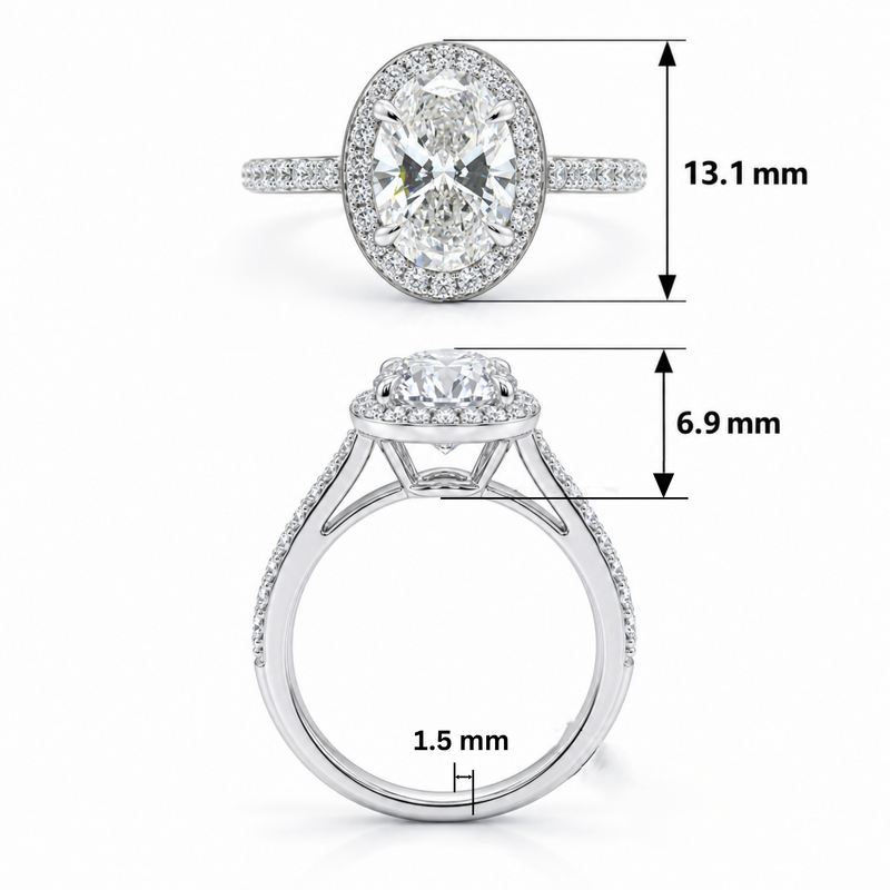 Eternal Embrace Solitaire Lab Grown Diamond Ring