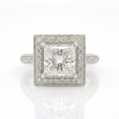 Sovereign Square Solitaire Lab Grown Diamond Ring