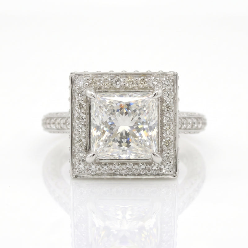Sovereign Square Solitaire Lab Grown Diamond Ring