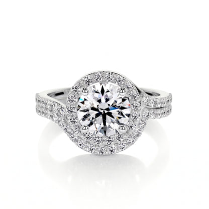 Queen’s Halo Solitaire Lab Grown Diamond Ring