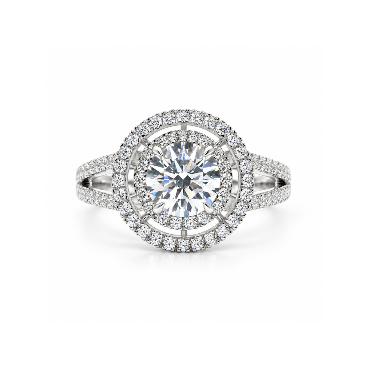 Cosmic Aura Solitaire Lab Grown Diamond Ring