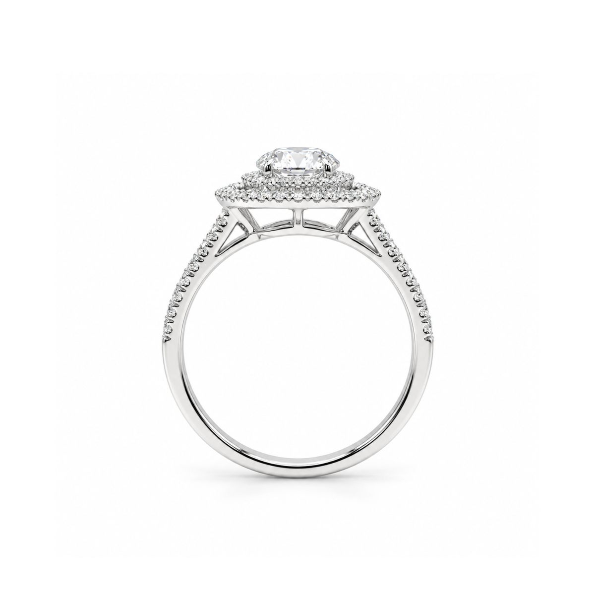 Cosmic Aura Solitaire Lab Grown Diamond Ring