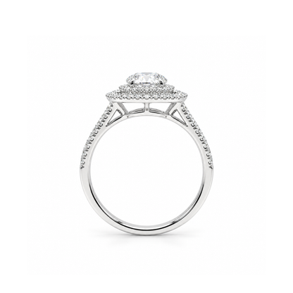 Cosmic Aura Solitaire Lab Grown Diamond Ring