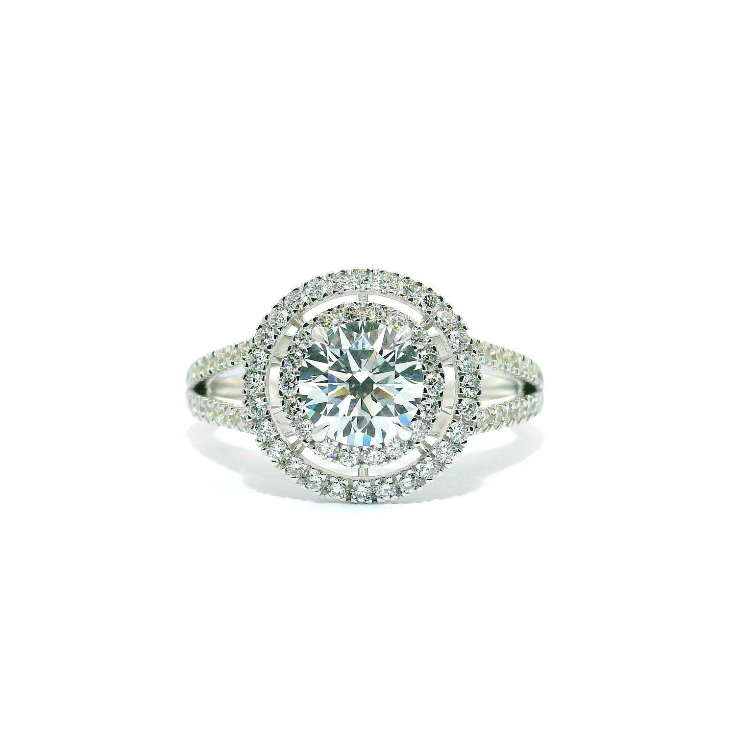 Cosmic Aura Solitaire Lab Grown Diamond Ring