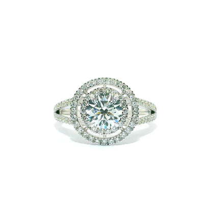 Cosmic Aura Solitaire Lab Grown Diamond Ring