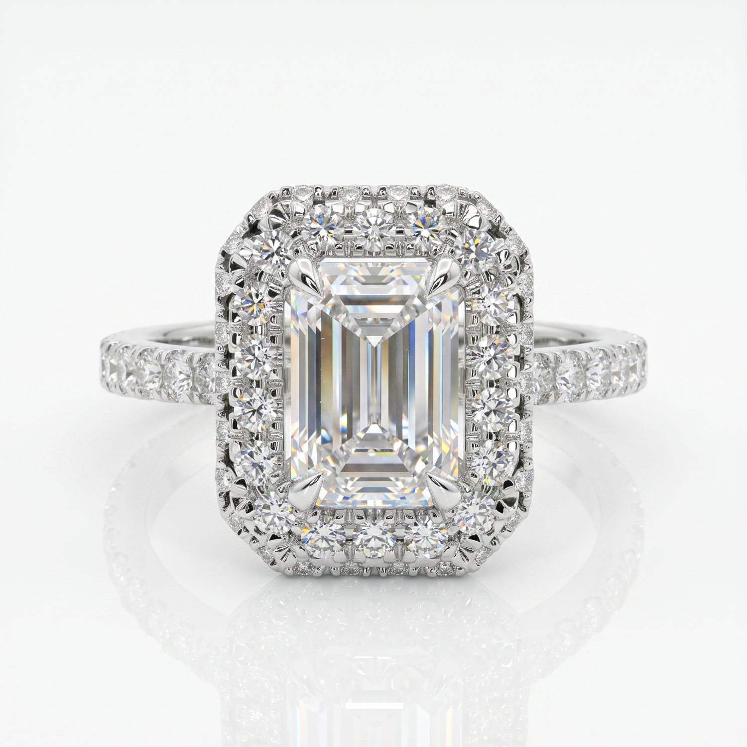 Lumina Recta Solitaire Lab Grown Diamond Ring