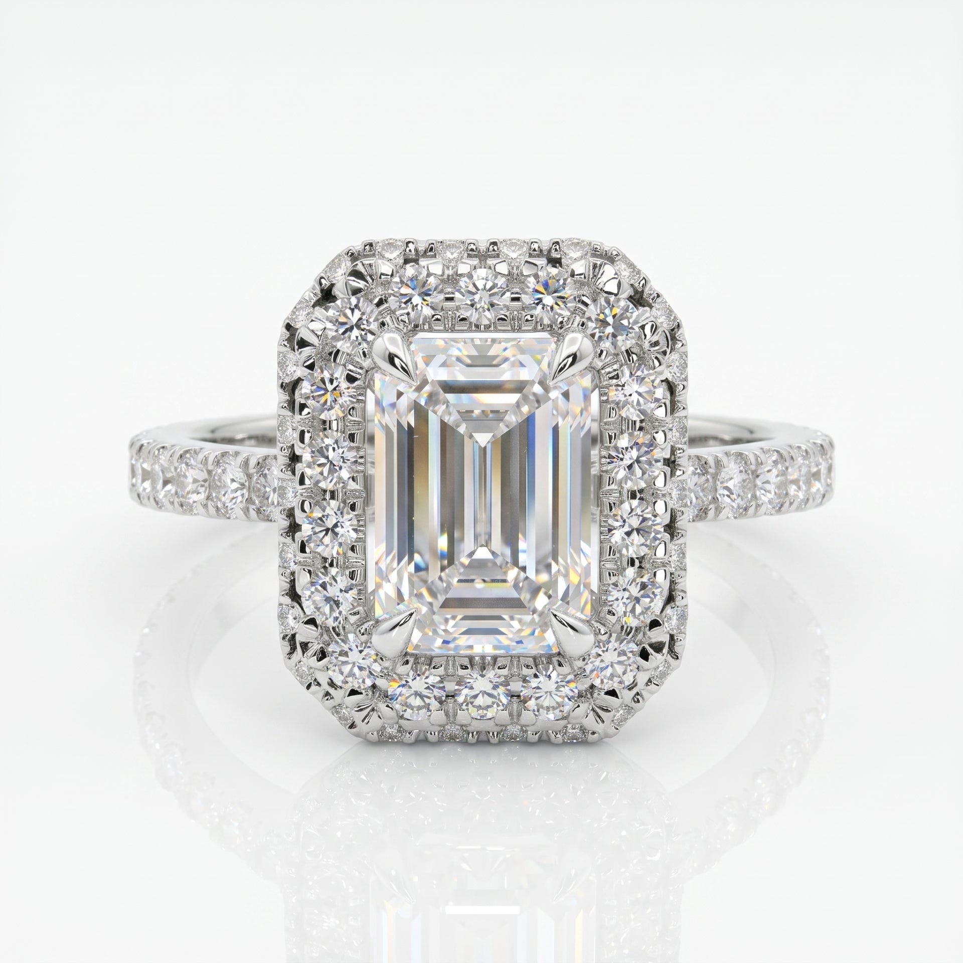 Lumina Recta Solitaire Lab Grown Diamond Ring