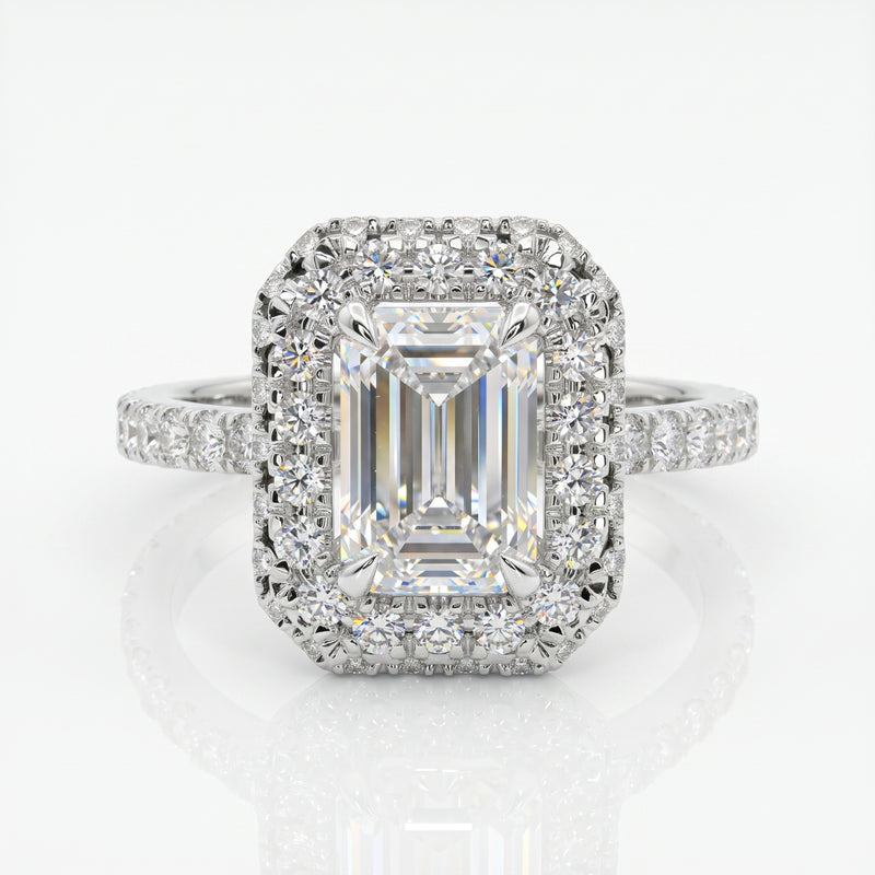 Lumina Recta Solitaire Lab Grown Diamond Ring
