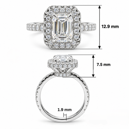 Lumina Recta Solitaire Lab Grown Diamond Ring