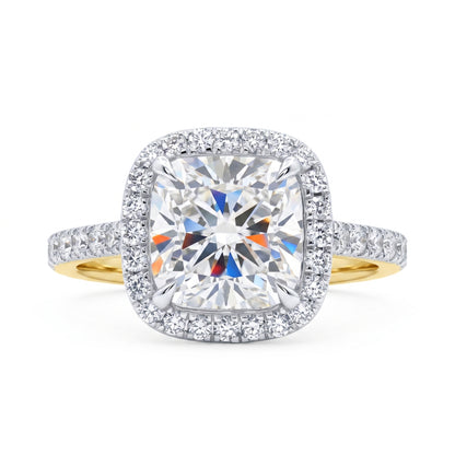 Serene Cushion Solitaire Lab Grown Diamond Ring