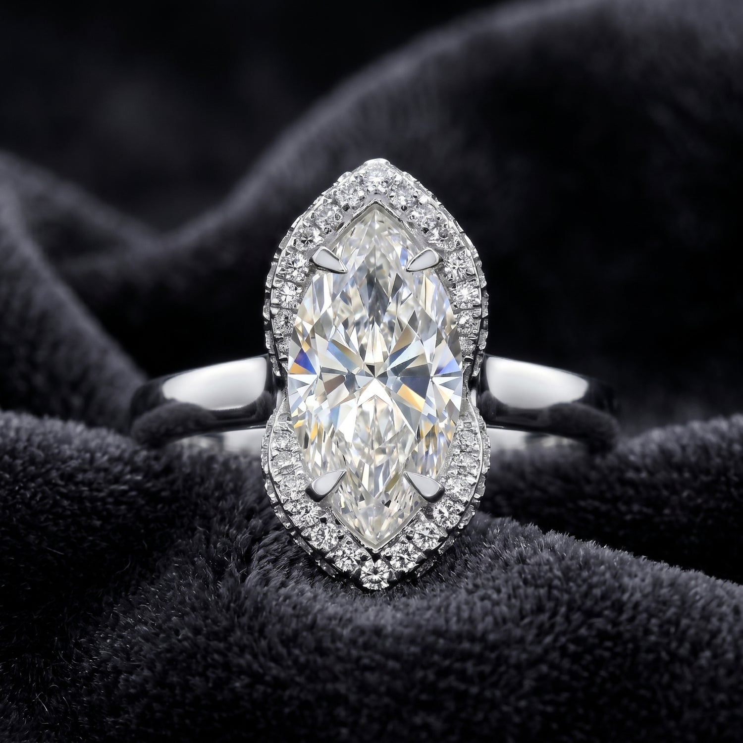 Fairy Quill Solitaire Lab Grown Diamond Ring