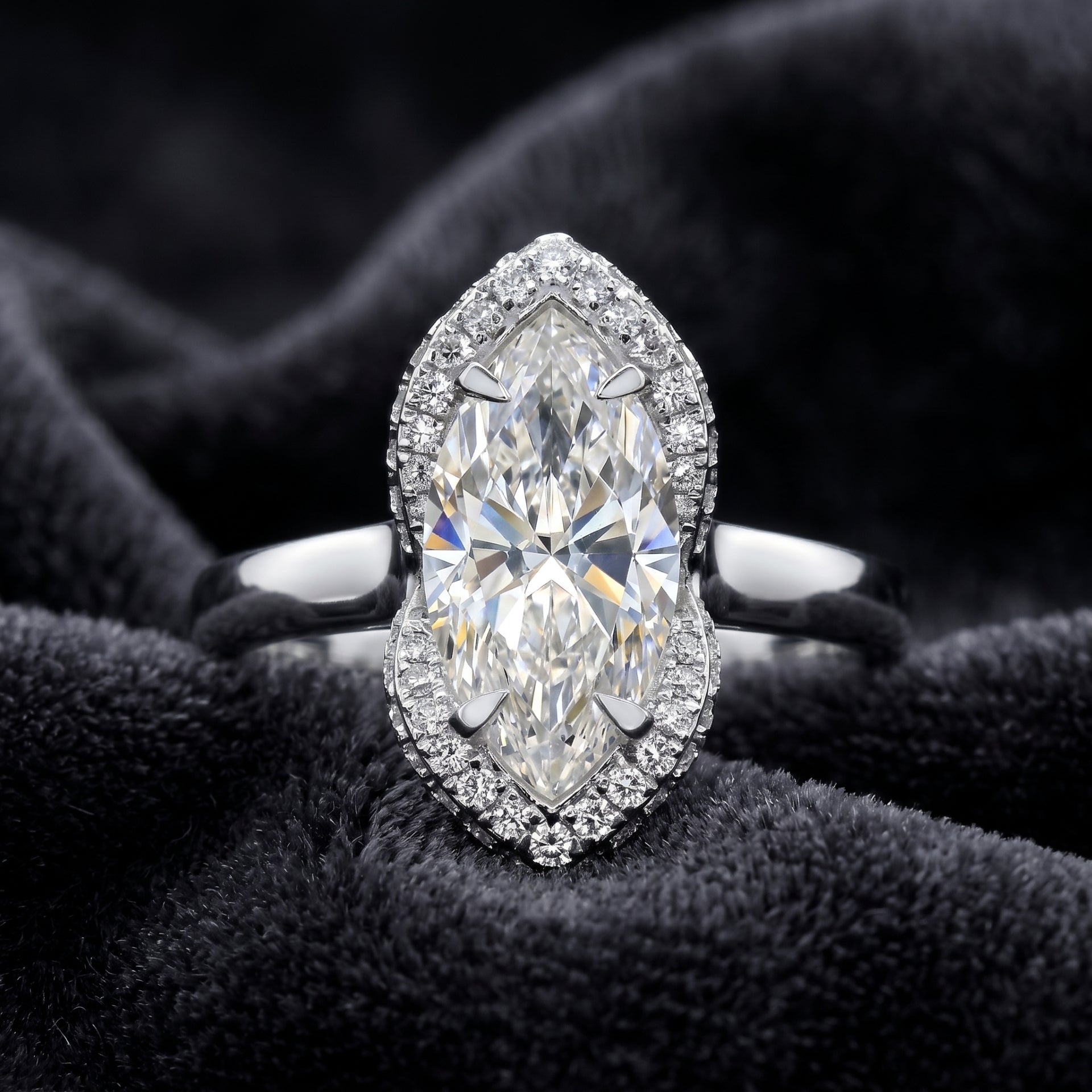 Fairy Quill Solitaire Lab Grown Diamond Ring