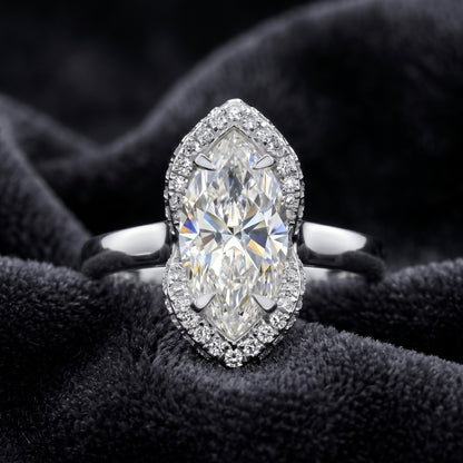 Fairy Quill Solitaire Lab Grown Diamond Ring