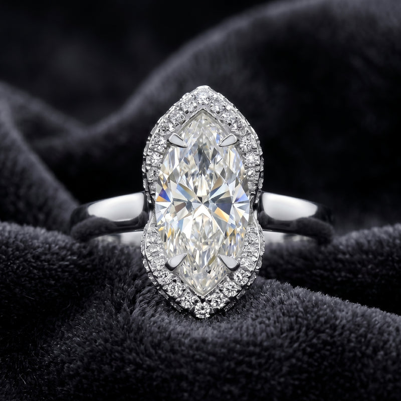Fairy Quill Solitaire Lab Grown Diamond Ring
