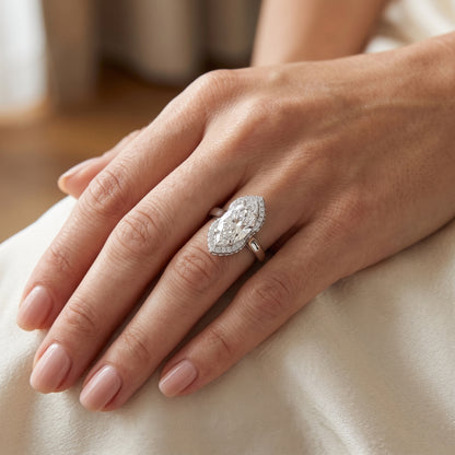 Fairy Quill Solitaire Lab Grown Diamond Ring