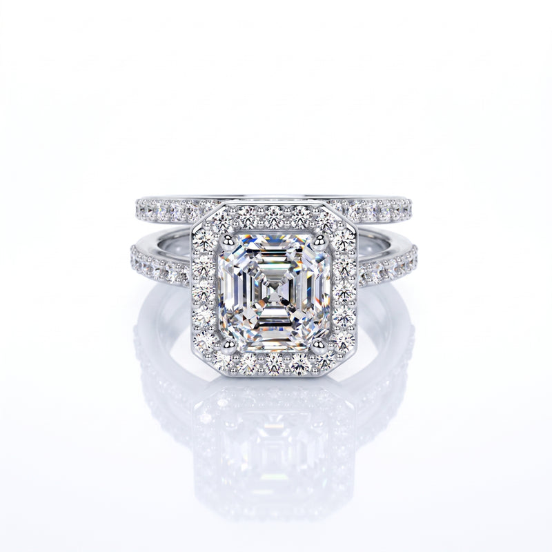 Radiance Garden Halo Solitaire Lab Grown Diamond Ring