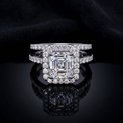 Radiance Garden Halo Solitaire Lab Grown Diamond Ring