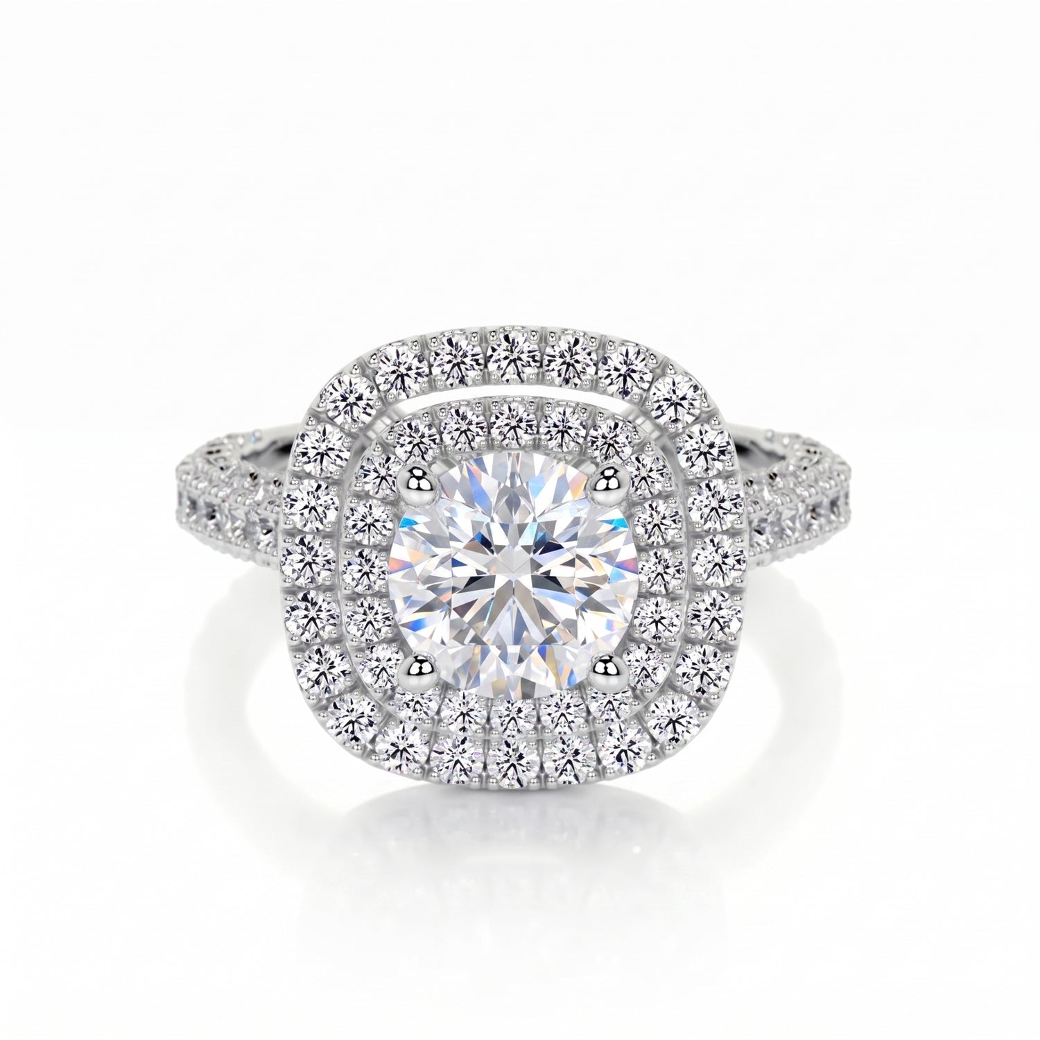 Twilight Halo Solitaire Lab Grown Diamond Ring