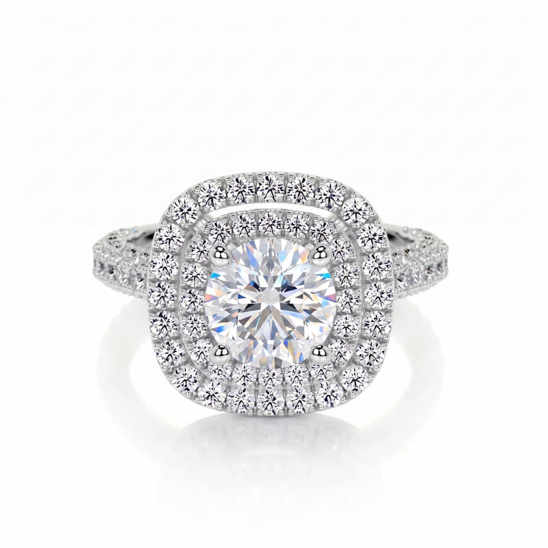 Twilight Halo Solitaire Lab Grown Diamond Ring