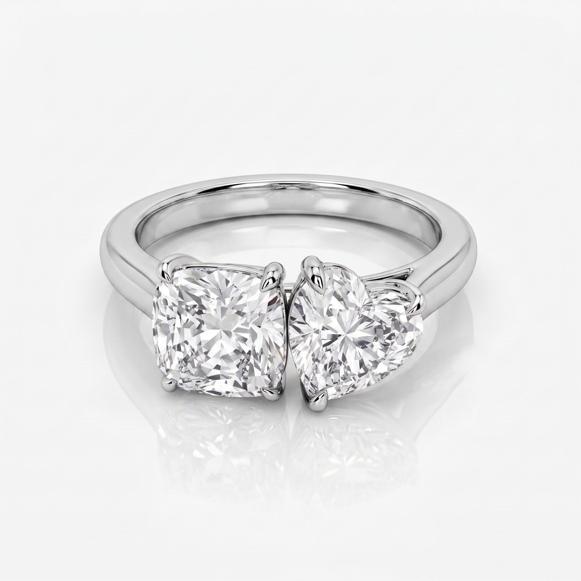 Perfect Pair Solitaire Lab Grown Diamond Ring