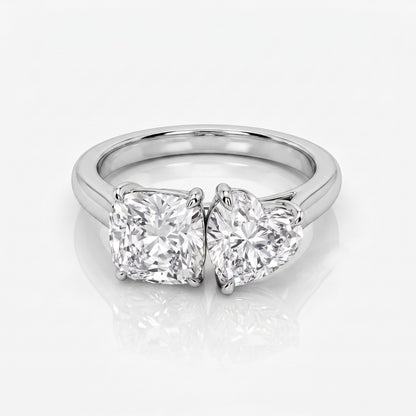 Perfect Pair Solitaire Lab Grown Diamond Ring