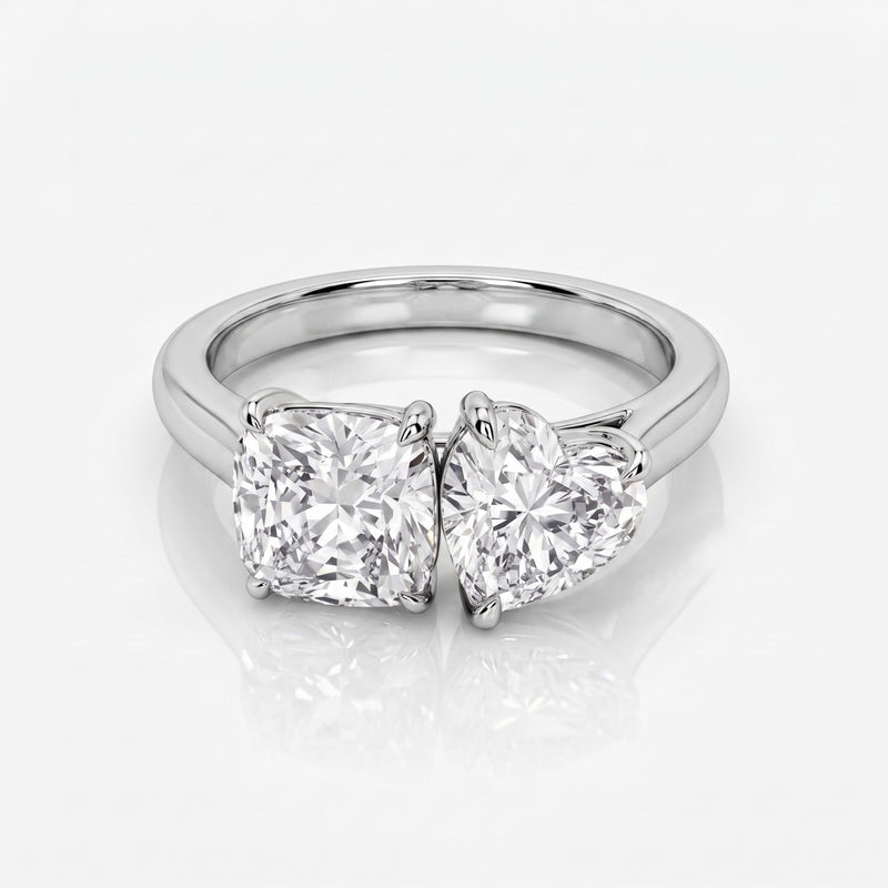 Perfect Pair Solitaire Lab Grown Diamond Ring