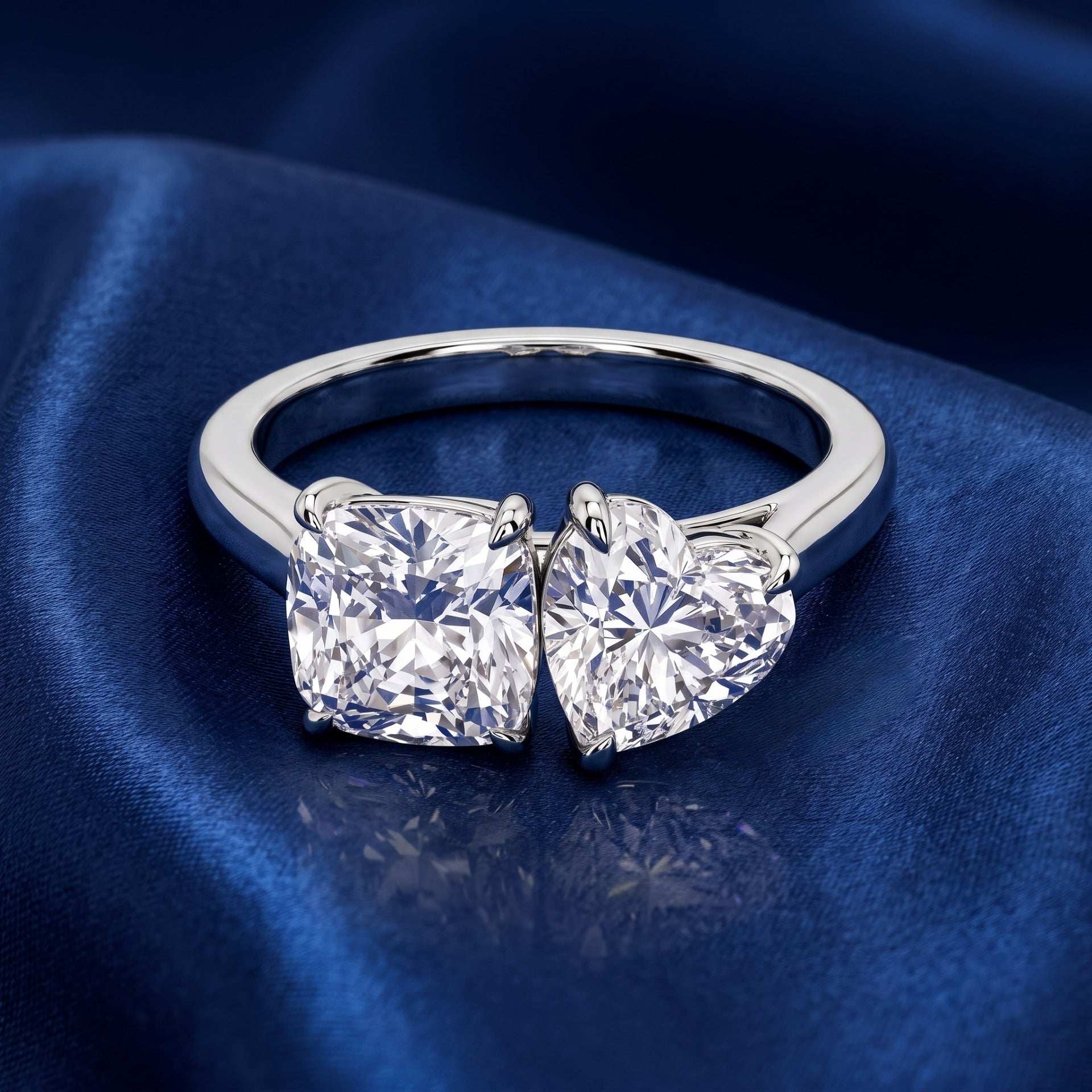 Perfect Pair Solitaire Lab Grown Diamond Ring