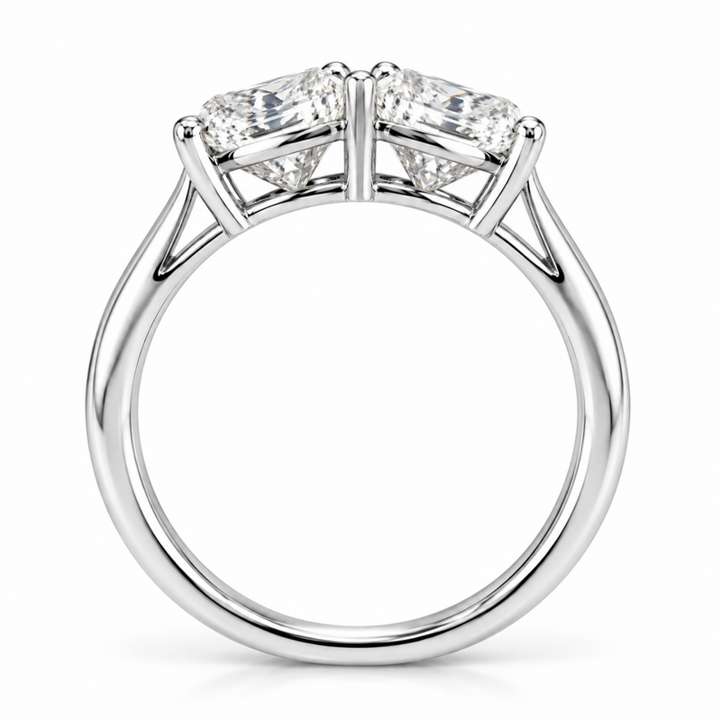 Perfect Pair Solitaire Lab Grown Diamond Ring