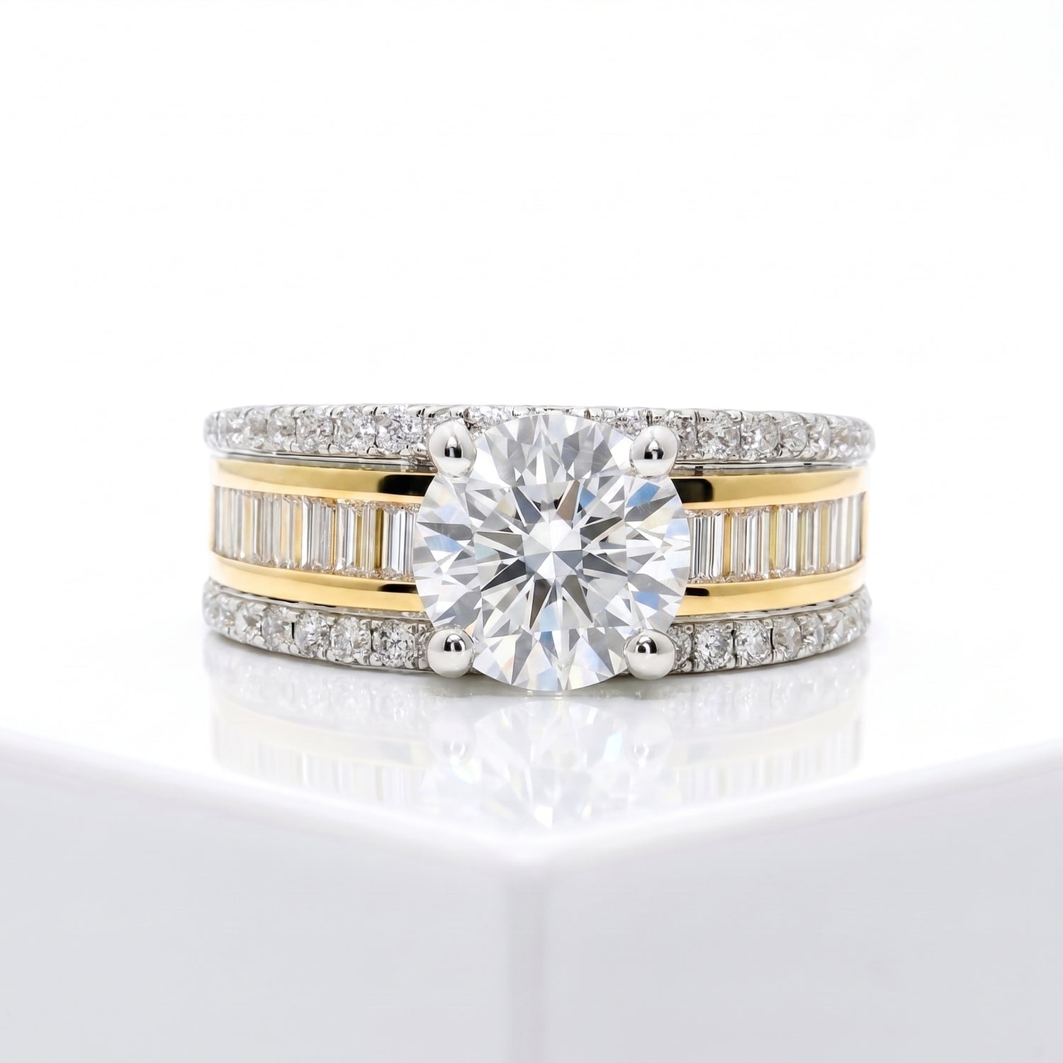 Stellar Prestige Solitaire Lab Grown Diamond Ring