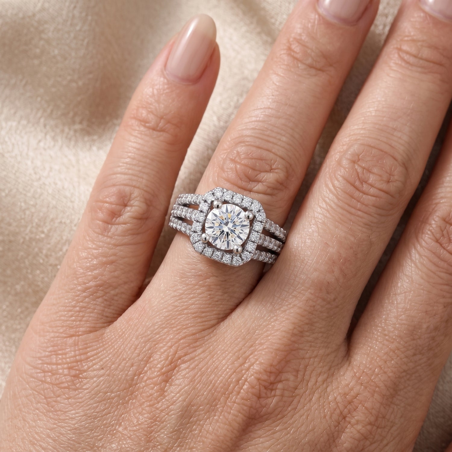 Starflow Solitaire Lab Grown Diamond Ring