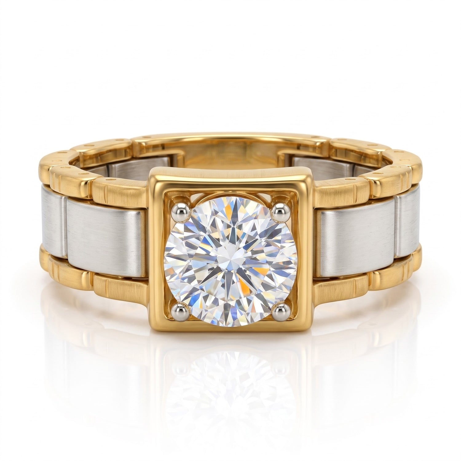 Modern Baroness Solitaire Lab Grown Diamond Ring