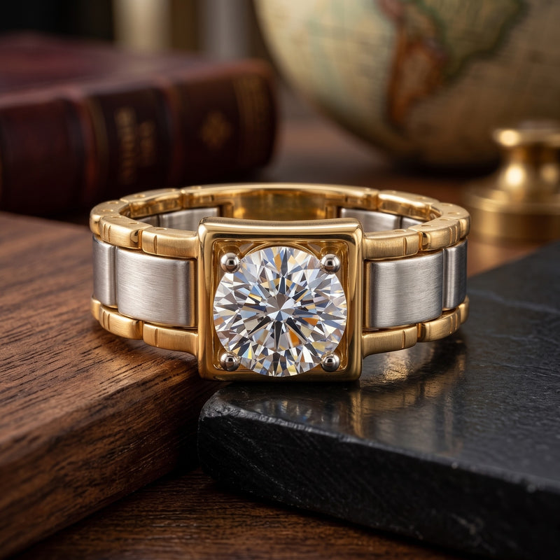 Modern Baroness Solitaire Lab Grown Diamond Ring