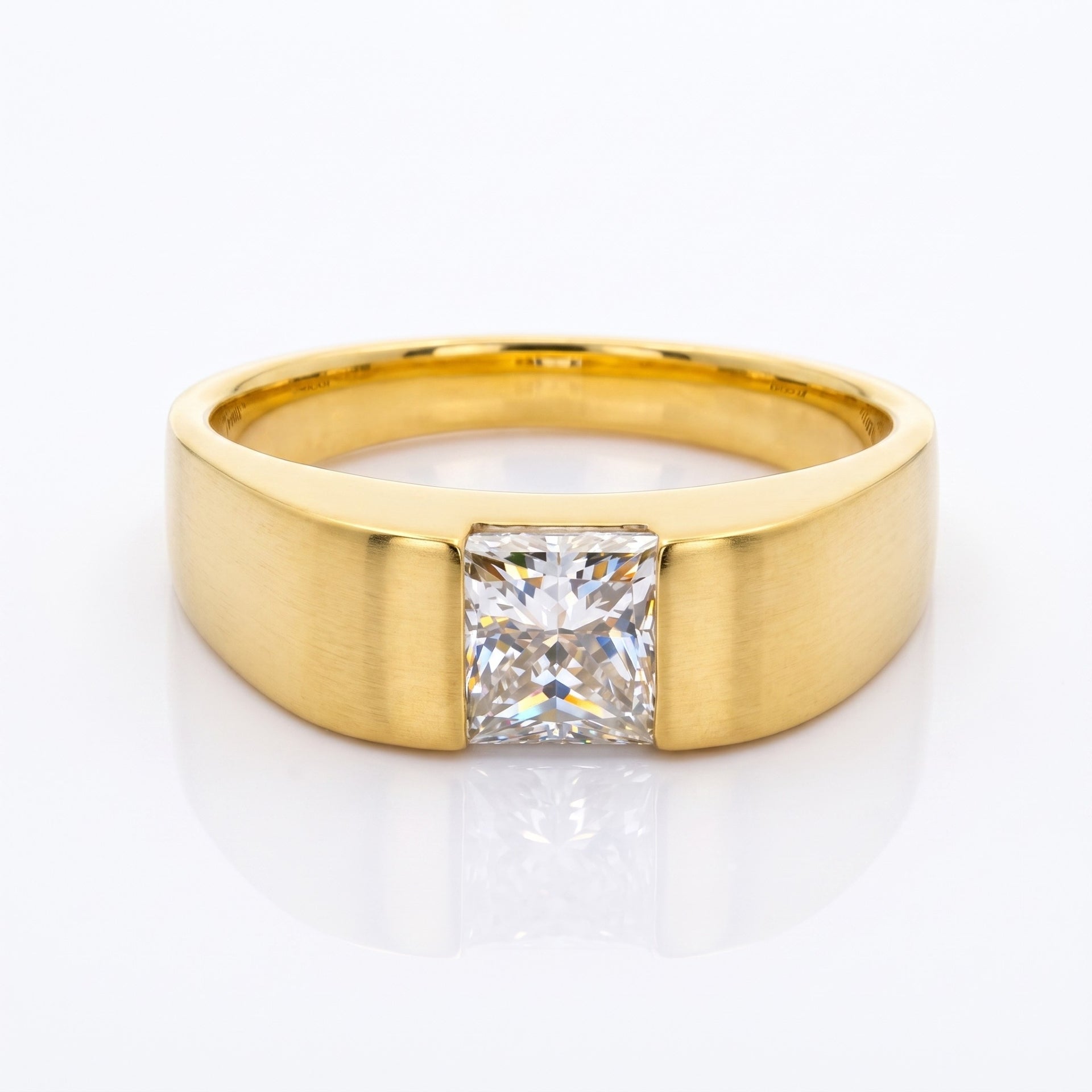 Sterling Sentinel Solitaire Lab Grown Diamond Ring