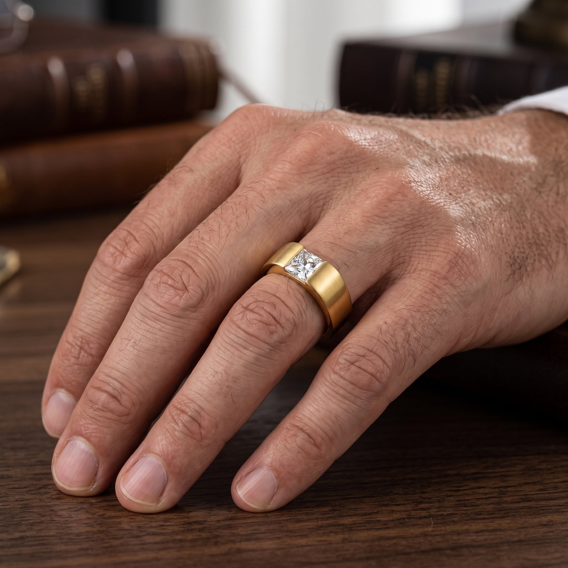 Sterling Sentinel Solitaire Lab Grown Diamond Ring