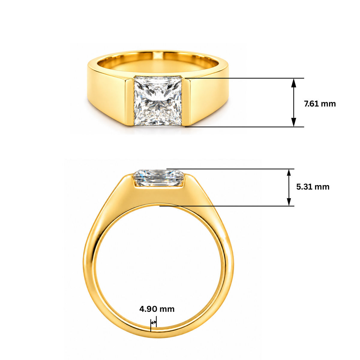 Prestige Prince Solitaire Lab Grown Diamond Ring