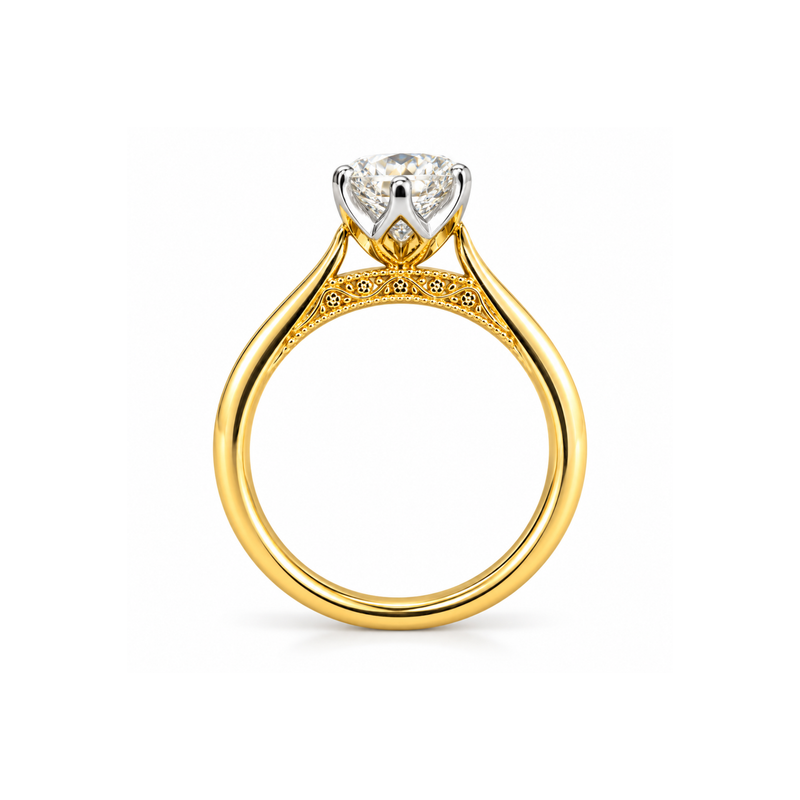 Beloved Bloom Solitaire Lab Grown Diamond Ring