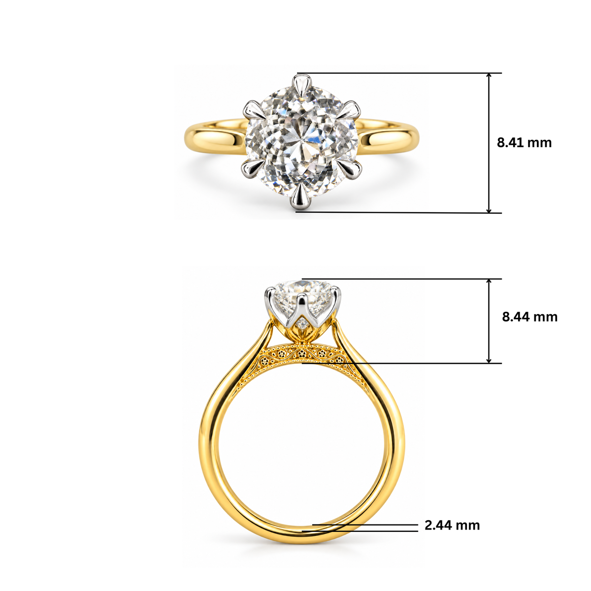 Beloved Bloom Solitaire Lab Grown Diamond Ring